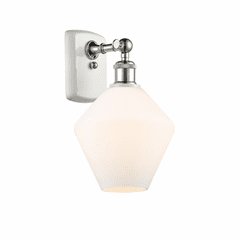 Innovations Cindyrella 1-LT Wall Sconce - White and Chrome - 516-1W-WPC-G651-8