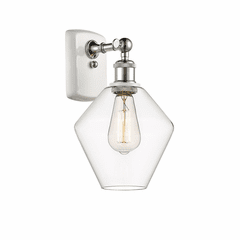 Innovations Cindyrella 1-LT Wall Sconce - White and Chrome - 516-1W-WPC-G652-8