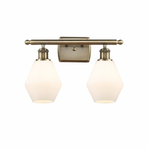 Innovations Cindyrella 2-LT Bath Vanity Light - Antique Brass - 516-2W-AB-G651-6