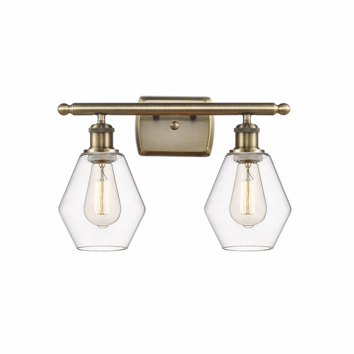 Innovations Cindyrella 2-LT Bath Vanity Light - Antique Brass - 516-2W-AB-G652-6