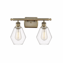 Innovations Cindyrella 2-LT Bath Vanity Light - Antique Brass - 516-2W-AB-G652-6