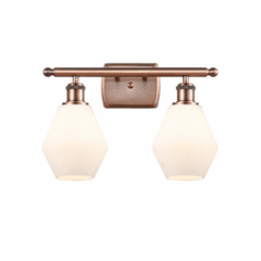 Innovations Cindyrella 2-LT Bath Vanity Light - Antique Copper - 516-2W-AC-G651-6