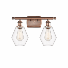 Innovations Cindyrella 2-LT Bath Vanity Light - Antique Copper - 516-2W-AC-G652-6