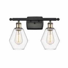 Innovations Cindyrella 2-LT Bath Vanity Light - Black Brass - 516-2W-BAB-G652-6