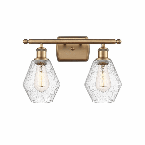 Innovations Cindyrella 2-LT Bath Vanity Light - Brushed Brass - 516-2W-BB-G654-6