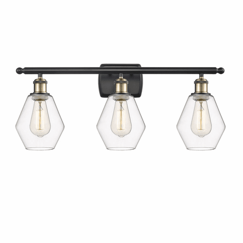 Innovations Cindyrella 3-LT Bath Vanity Light - Black Brass - 516-3W-BAB-G652-6