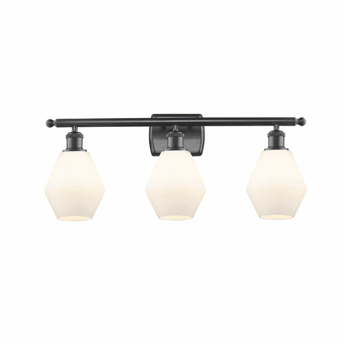 Innovations Cindyrella 3-LT Bath Vanity Light - Matte Black - 516-3W-BK-G651-6