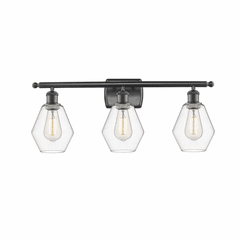 Innovations Cindyrella 3-LT Bath Vanity Light - Matte Black - 516-3W-BK-G652-6