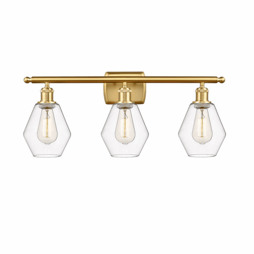 Innovations Cindyrella 3-LT Bath Vanity Light - Satin Gold - 516-3W-SG-G652-6