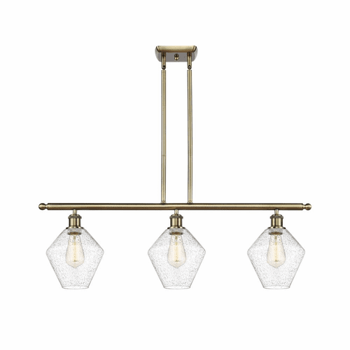 Innovations Cindyrella 3-LT Island Light - Antique Brass - 516-3I-AB-G654-8