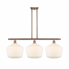 Innovations Cindyrella 3-LT Island Light - Antique Copper - 516-3I-AC-G651-12