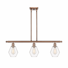 Innovations Cindyrella 3-LT Island Light - Antique Copper - 516-3I-AC-G652-6