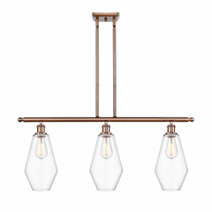 Innovations Cindyrella 3-LT Island Light - Antique Copper - 516-3I-AC-G652-7