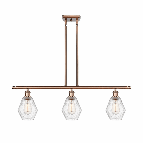 Innovations Cindyrella 3-LT Island Light - Antique Copper - 516-3I-AC-G654-6