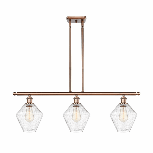 Innovations Cindyrella 3-LT Island Light - Antique Copper - 516-3I-AC-G654-8