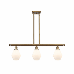 Innovations Cindyrella 3-LT Island Light - Brushed Brass - 516-3I-BB-G651-6