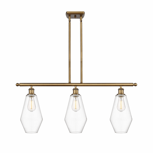 Innovations Cindyrella 3-LT Island Light - Brushed Brass - 516-3I-BB-G652-7