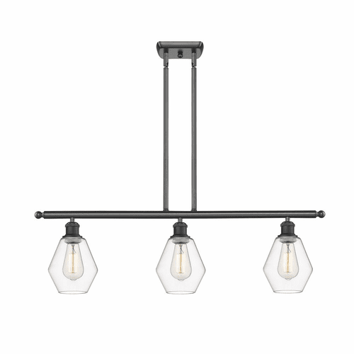 Innovations Cindyrella 3-LT Island Light - Matte Black - 516-3I-BK-G652-6