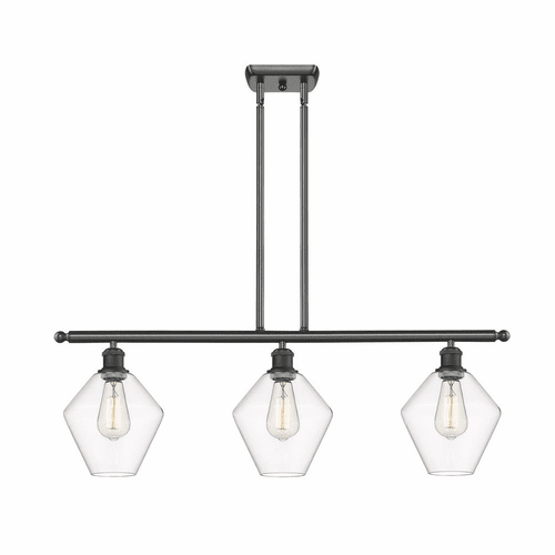 Innovations Cindyrella 3-LT Island Light - Matte Black - 516-3I-BK-G652-8