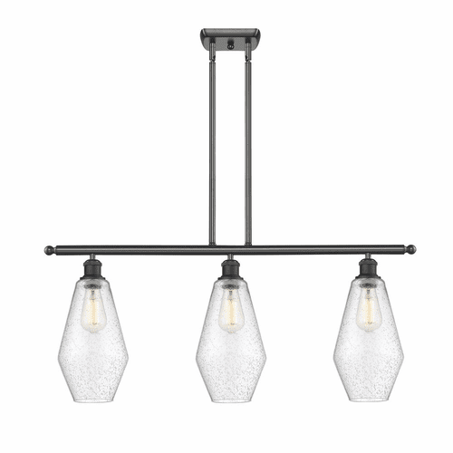 Innovations Cindyrella 3-LT Island Light - Matte Black - 516-3I-BK-G654-7