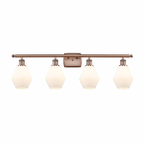 Innovations Cindyrella 4-LT Bath Vanity Light - Antique Copper - 516-4W-AC-G651-6