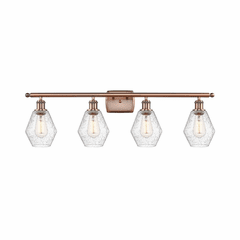 Innovations Cindyrella 4-LT Bath Vanity Light - Antique Copper - 516-4W-AC-G654-6