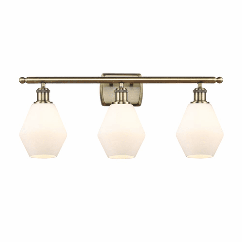 Innovations Cindyrella LED Bath Vanity - Antique Brass - 516-3W-AB-G651-6-LED