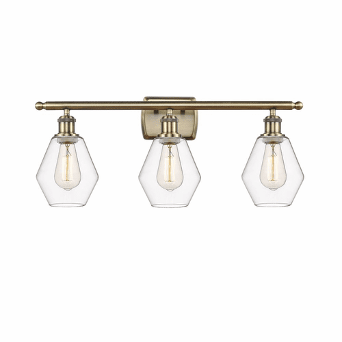 Innovations Cindyrella LED Bath Vanity - Antique Brass - 516-3W-AB-G652-6-LED
