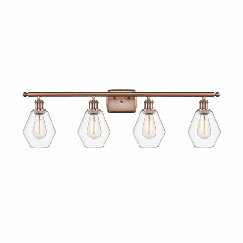 Innovations Cindyrella LED Bath Vanity - Antique Copper - 516-4W-AC-G652-6-LED