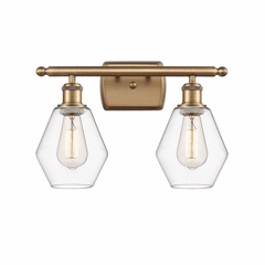 Innovations Cindyrella LED Bath Vanity - Brushed Brass - 516-2W-BB-G652-6-LED