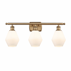 Innovations Cindyrella LED Bath Vanity - Brushed Brass - 516-3W-BB-G651-6-LED