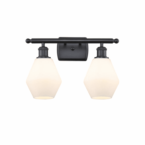 Innovations Cindyrella LED Bath Vanity Light - Matte Black - 516-2W-BK-G651-6-LED
