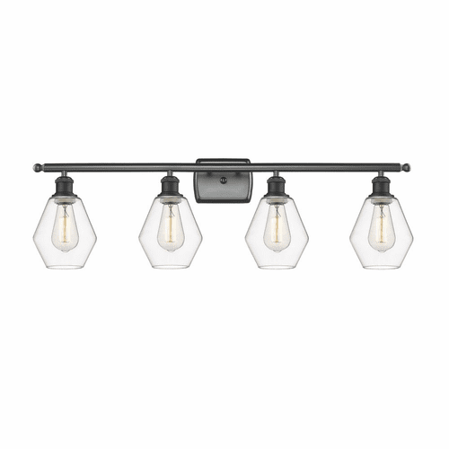 Innovations Cindyrella LED Bath Vanity Light - Matte Black - 516-4W-BK-G652-6-LED