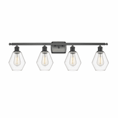 Innovations Cindyrella LED Bath Vanity Light - Matte Black - 516-4W-BK-G652-6-LED