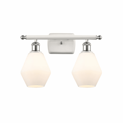 Innovations Cindyrella LED Bath Vanity - White & Chrome - 516-2W-WPC-G651-6-LED