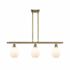 Innovations Cindyrella LED Island Light - Antique Brass - 516-3I-AB-G651-6-LED