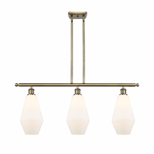 Innovations Cindyrella LED Island Light - Antique Brass - 516-3I-AB-G651-7-LED