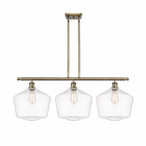 Innovations Cindyrella LED Island Light - Antique Brass - 516-3I-AB-G652-12-LED