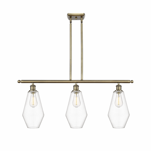 Innovations Cindyrella LED Island Light - Antique Brass - 516-3I-AB-G652-7-LED