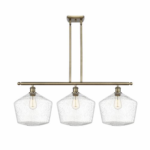Innovations Cindyrella LED Island Light - Antique Brass - 516-3I-AB-G654-12-LED