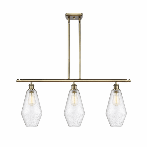 Innovations Cindyrella LED Island Light - Antique Brass - 516-3I-AB-G654-7-LED