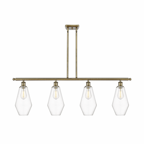 Innovations Cindyrella LED Island Light - Antique Brass - 516-4I-AB-G652-7-LED