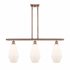 Innovations Cindyrella LED Island Light - Antique Copper - 516-3I-AC-G651-7-LED