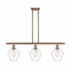 Innovations Cindyrella LED Island Light - Antique Copper - 516-3I-AC-G652-8-LED Innovations Cindyrella LED Island Light - Antique Copper - 516-3I-AC-G652-8-LED