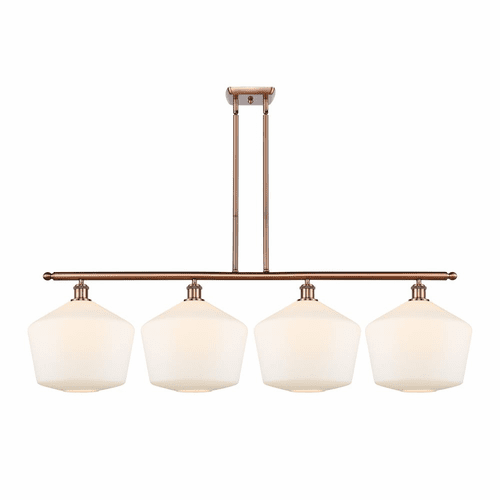 Innovations Cindyrella LED Island Light - Antique Copper - 516-4I-AC-G651-12-LED