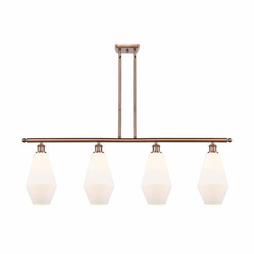 Innovations Cindyrella LED Island Light - Antique Copper - 516-4I-AC-G651-7-LED