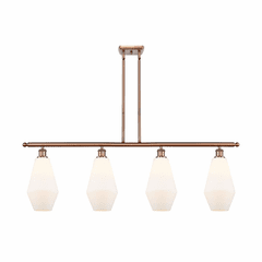 Innovations Cindyrella LED Island Light - Antique Copper - 516-4I-AC-G651-7-LED