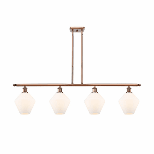 Innovations Cindyrella LED Island Light - Antique Copper - 516-4I-AC-G651-8-LED
