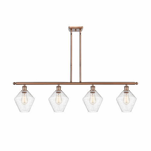 Innovations Cindyrella LED Island Light - Antique Copper - 516-4I-AC-G654-8-LED
