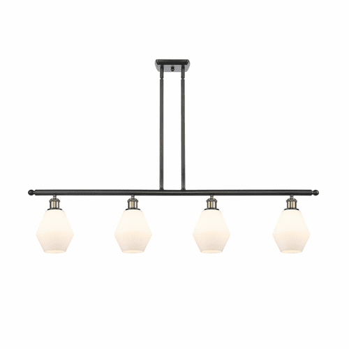 Innovations Cindyrella LED Island Light - Black Brass - 516-4I-BAB-G651-6-LED